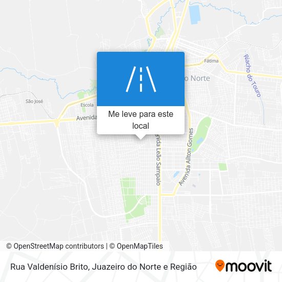 Rua Valdenísio Brito mapa
