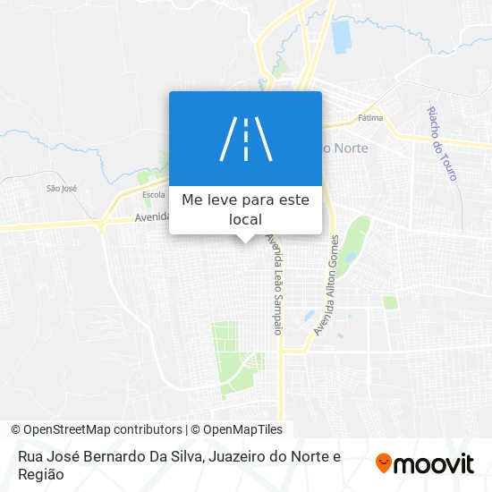 Rua José Bernardo Da Silva mapa