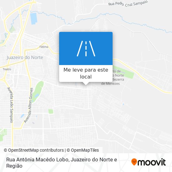 Rua Antônia Macêdo Lobo mapa