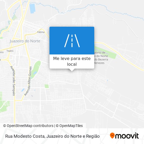 Rua Modesto Costa mapa