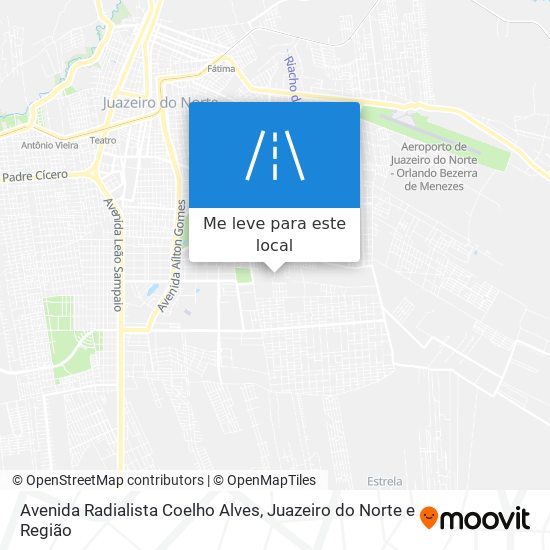 Avenida Radialista Coelho Alves mapa