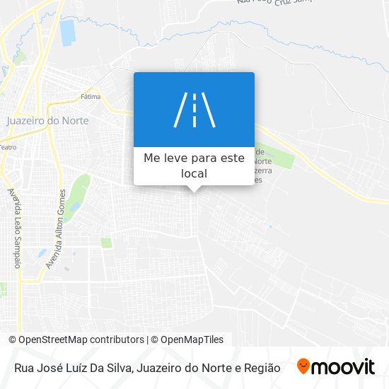 Rua José Luíz Da Silva mapa
