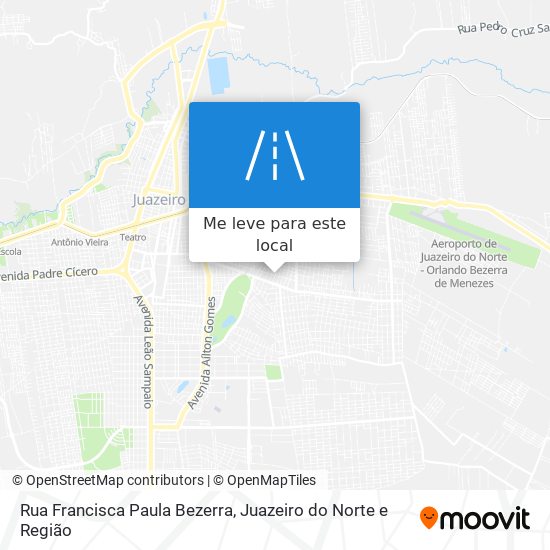 Rua Francisca Paula Bezerra mapa