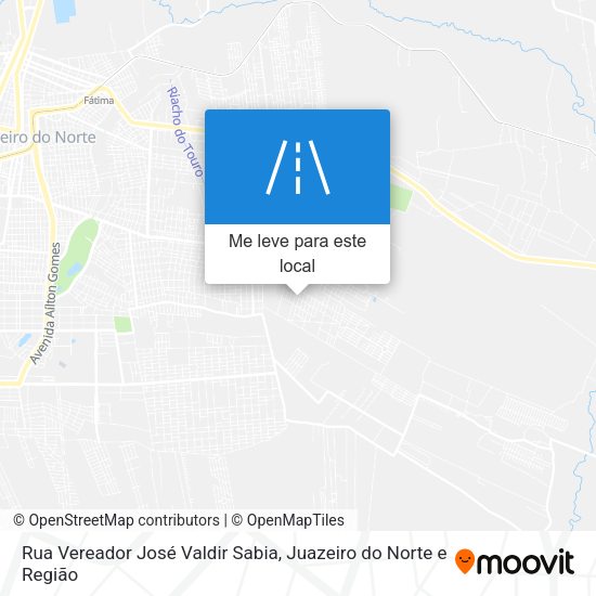 Rua Vereador José Valdir Sabia mapa