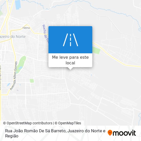 Rua João Romão De Sá Barreto mapa