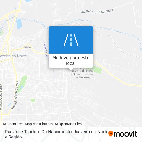Rua José Teodoro Do Nascimento mapa