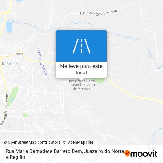 Rua Maria Bernadete Barreto Bem mapa
