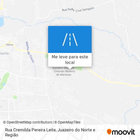 Rua Cremilda Pereira Leite mapa