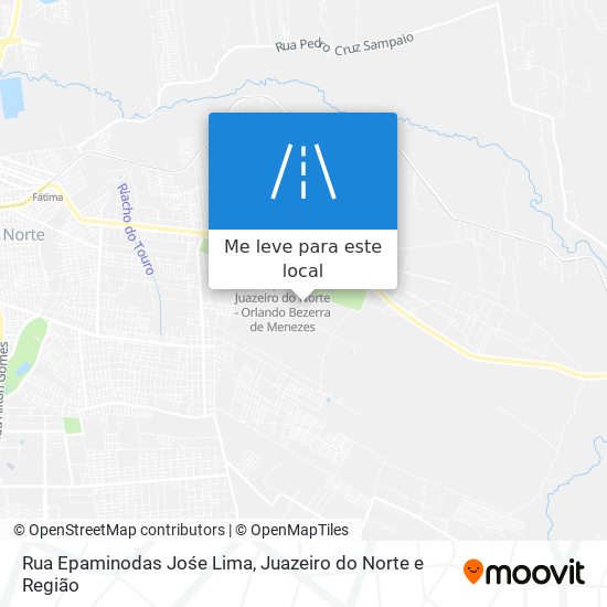 Rua Epaminodas Jośe Lima mapa