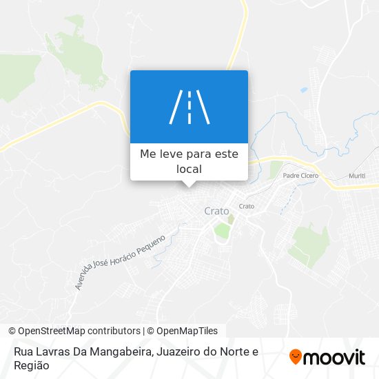 Rua Lavras Da Mangabeira mapa