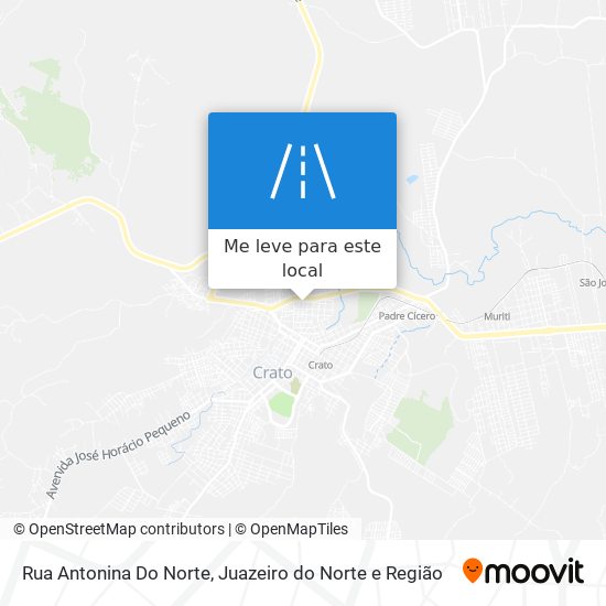Rua Antonina Do Norte mapa
