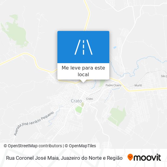 Rua Coronel José Maia mapa