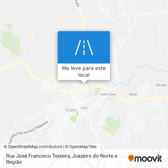 Rua José Francisco Teixeira mapa