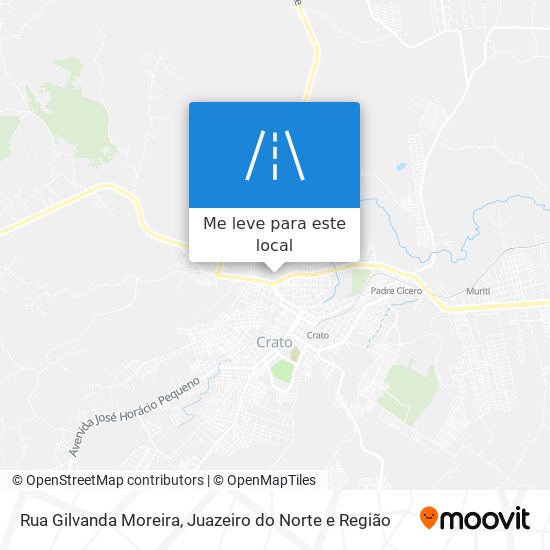 Rua Gilvanda Moreira mapa