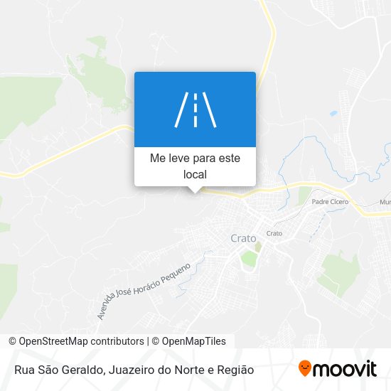 Rua São Geraldo mapa