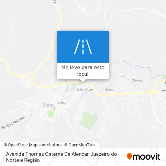 Avenida Thomaz Osterne De Alencar mapa