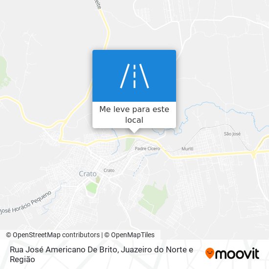 Rua José Americano De Brito mapa