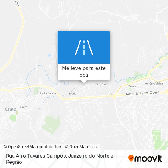Rua Afro Tavares Campos mapa