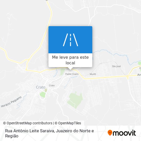 Rua Antônio Leite Saraiva mapa