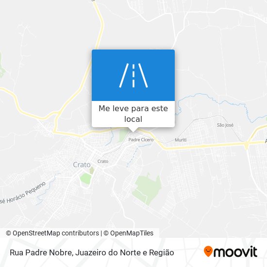 Rua Padre Nobre mapa