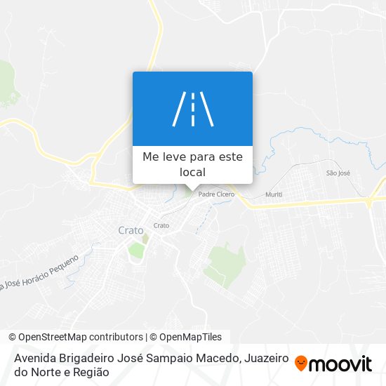 Avenida Brigadeiro José Sampaio Macedo mapa