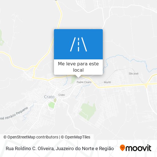 Rua Roldino C. Oliveira mapa