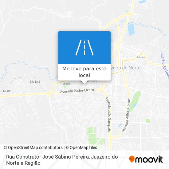 Rua Construtor José Sábino Pereira mapa