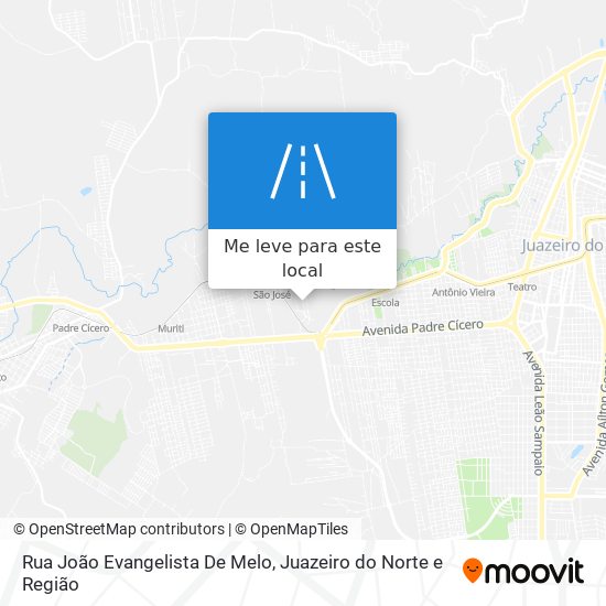 Rua João Evangelista De Melo mapa