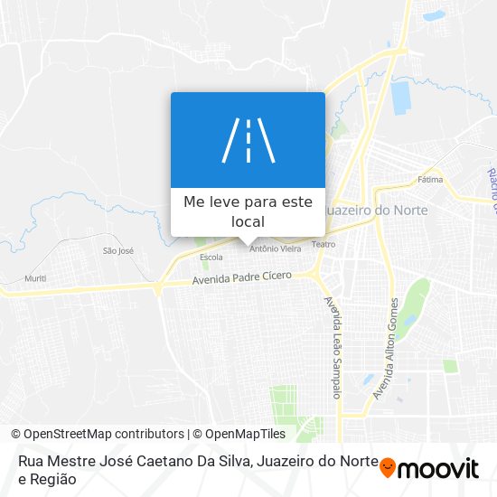 Rua Mestre José Caetano Da Silva mapa