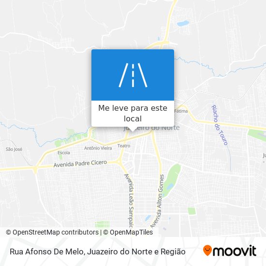 Rua Afonso De Melo mapa