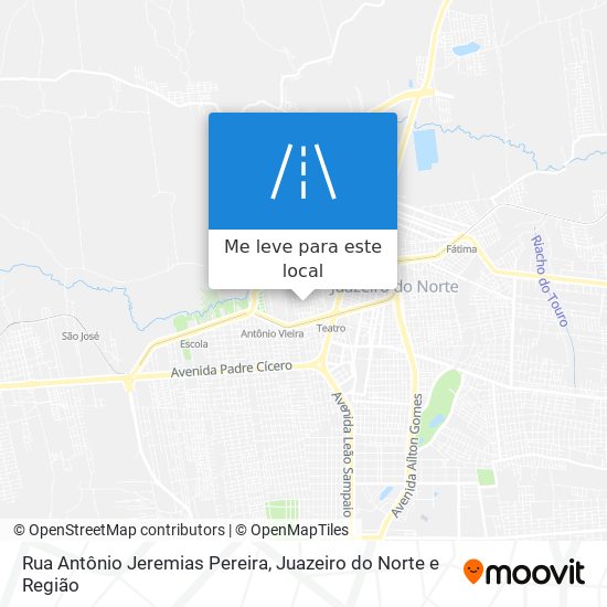 Rua Antônio Jeremias Pereira mapa