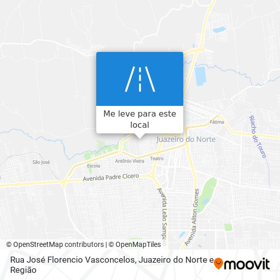 Rua José Florencio Vasconcelos mapa