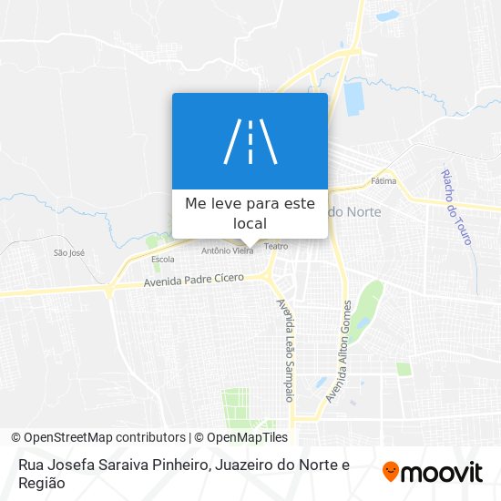 Rua Josefa Saraiva Pinheiro mapa