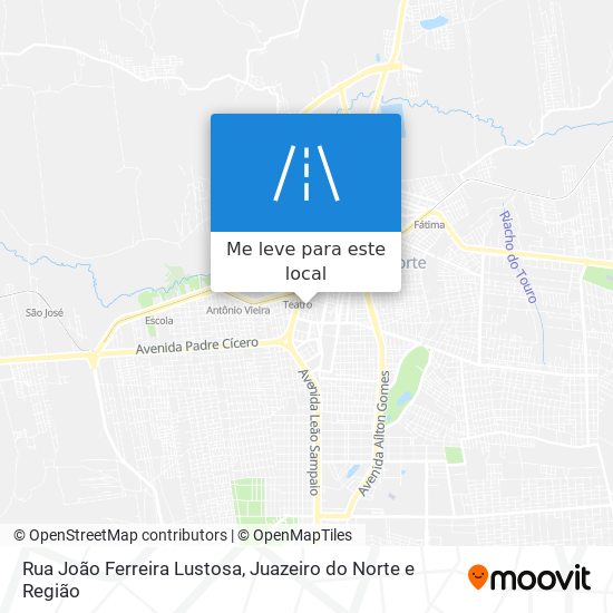 Rua João Ferreira Lustosa mapa