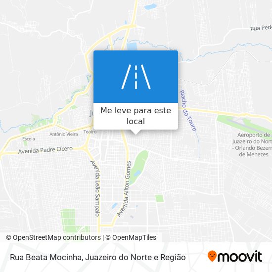Rua Beata Mocinha mapa