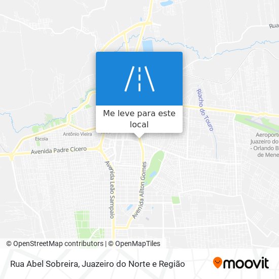 Rua Abel Sobreira mapa