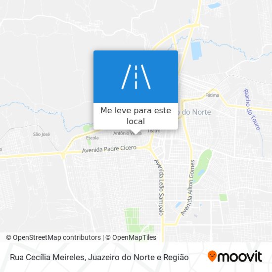 Rua Cecília Meireles mapa