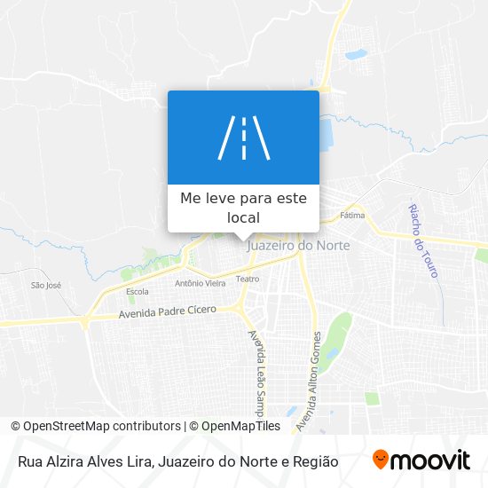 Rua Alzira Alves Lira mapa