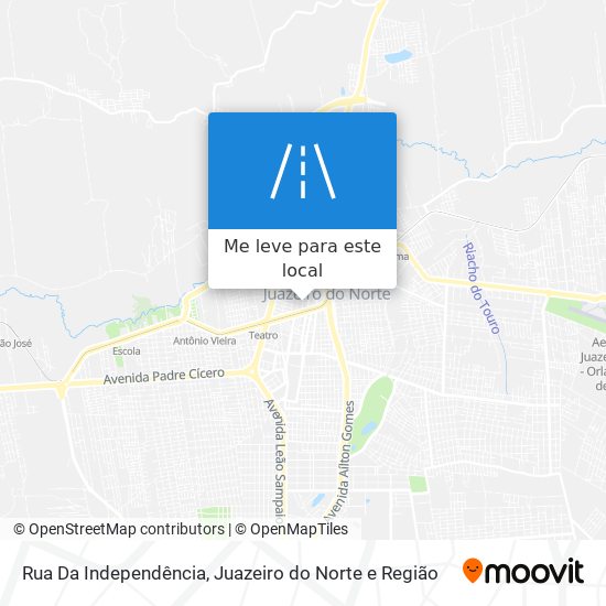 Rua Da Independência mapa