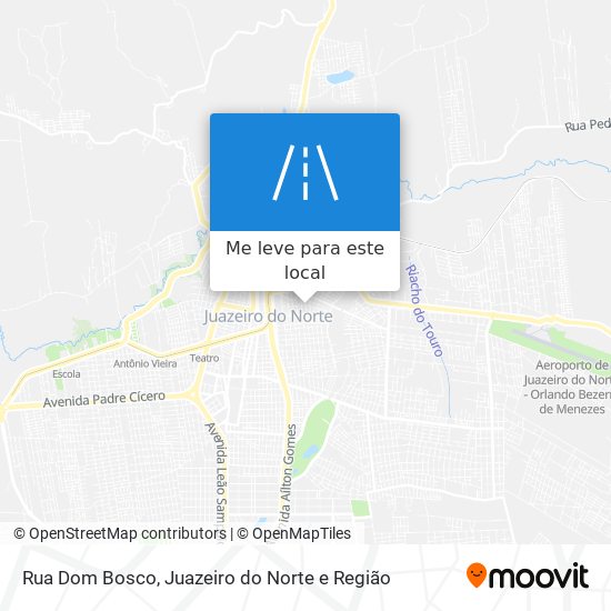 Rua Dom Bosco mapa