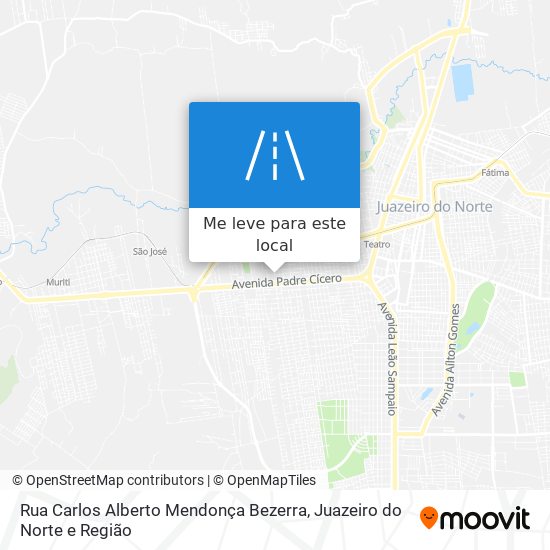 Rua Carlos Alberto Mendonça Bezerra mapa