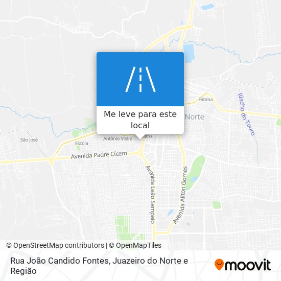 Rua João Candido Fontes mapa
