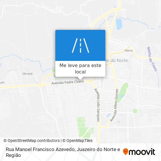 Rua Manoel Francisco Azevedo mapa