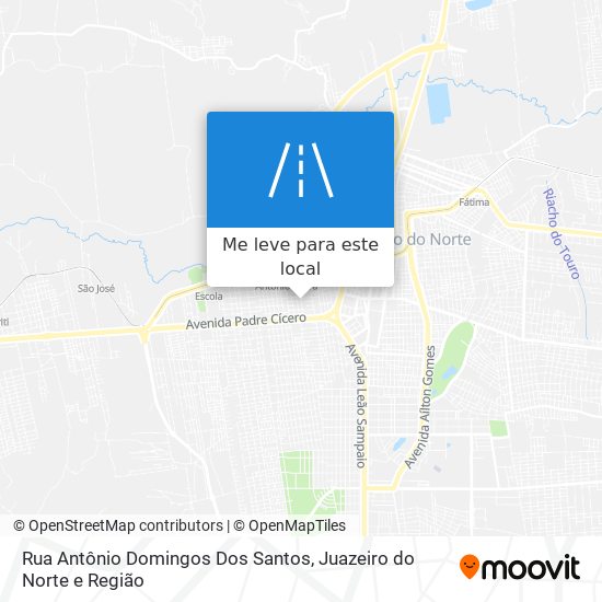 Rua Antônio Domingos Dos Santos mapa