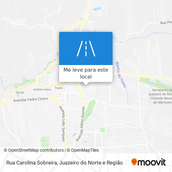 Rua Carolina Sobreira mapa