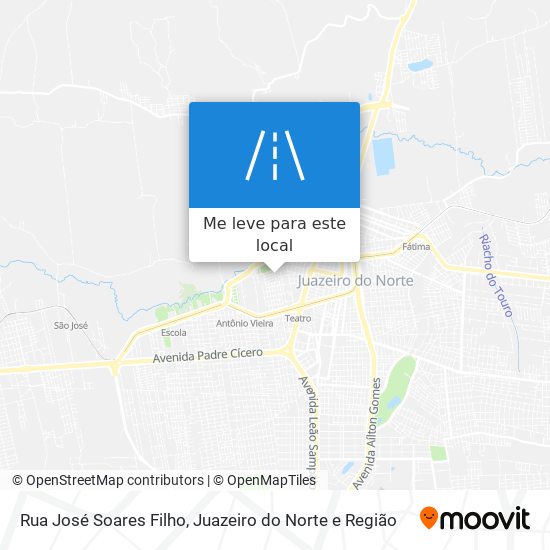 Rua José Soares Filho mapa