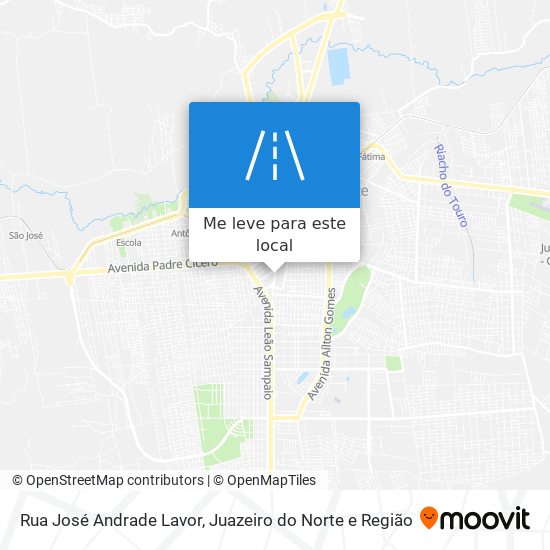 Rua José Andrade Lavor mapa
