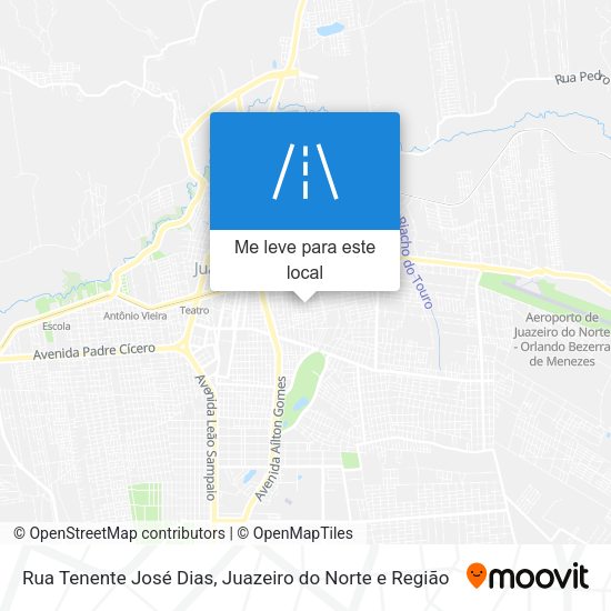Rua Tenente José Dias mapa