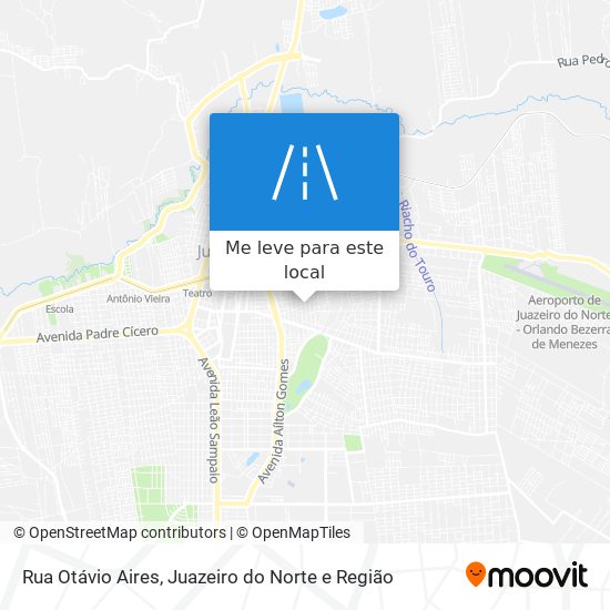 Rua Otávio Aires mapa