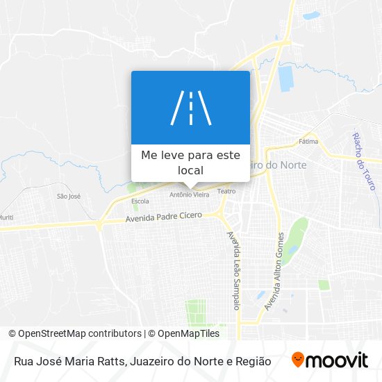 Rua José Maria Ratts mapa